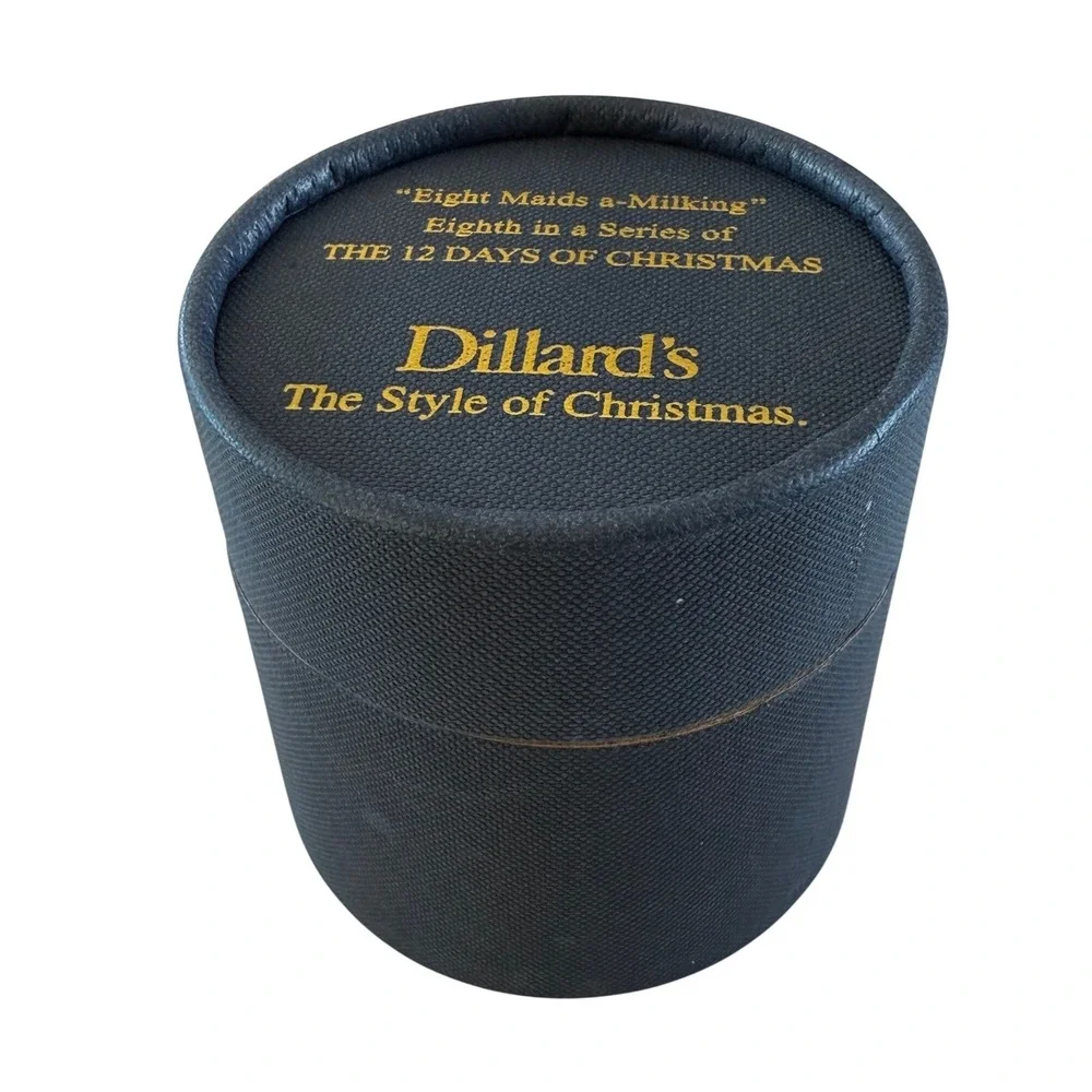 Dillard's‎ Christmas Ornament The 12 Days of Christmas Series 8 Maids a Milking